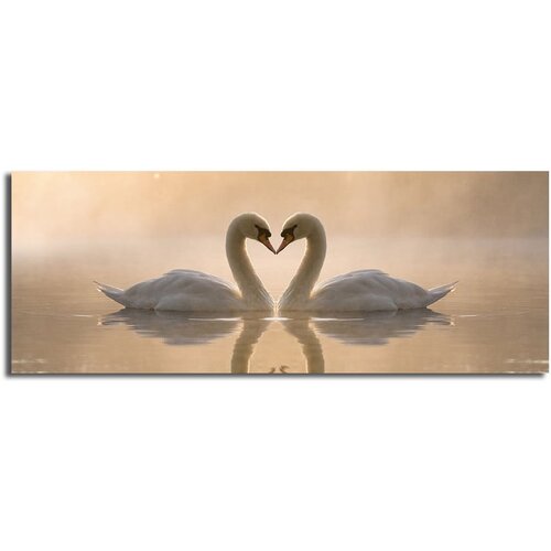 Horizon slika na platnu Swan Love, 90 x 30 cm Slike
