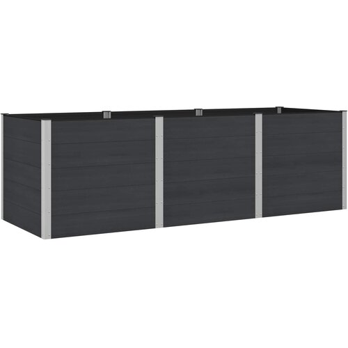 vidaXL Vrtna visoka greda Črna 300 x 100 x 91 cm, (5000287784) Cene