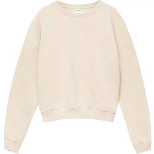 Pull&Bear Sweater majica prljavo bijela