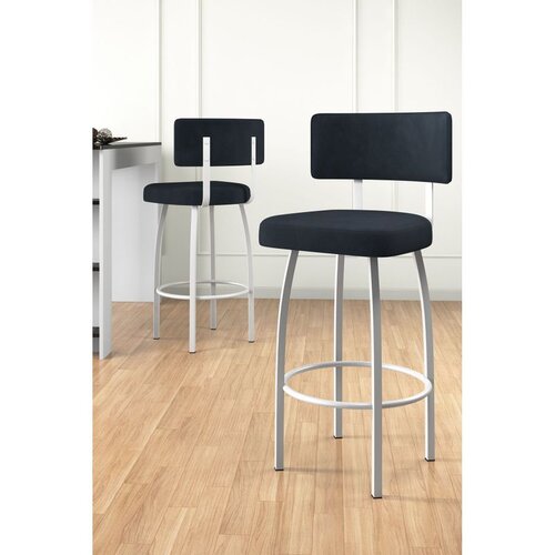 Hanah home set od 4 barskih stolica Wosa, antracit tkanina Babyface, bele metalne noge Cene