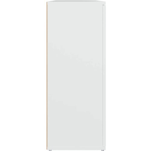  Komoda bijela 91 x 29,5 x 75 cm od konstruiranog drva Slike