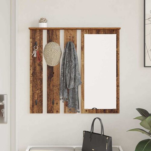  Vje&amp;scaron;alica za kapute na zidu Zidne Staro drvo 84 x 10 x 80 cm Slike