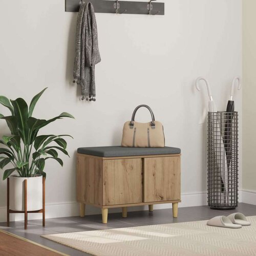  Haldna klop z blazino z vrati Umetni hrast 60 x 38 x 46 cm, (5000155668) Cene