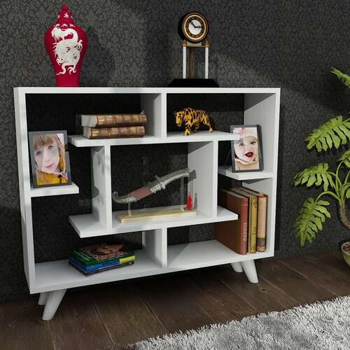 Woody Fashion polica za knjige fondea white Slike