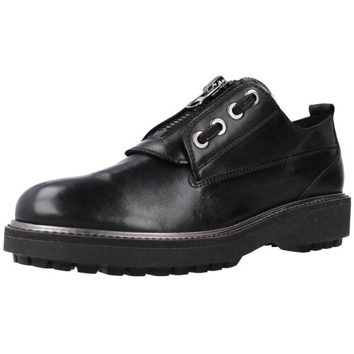 Geox Čevlji Derby Zapatos Casual Mujer Mod&amp;egrave;le D Asheely Plus B Črna Slike