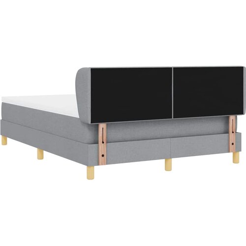 s opruga kutije Svjetlosiva 140 x 190 cm tkanina Slike