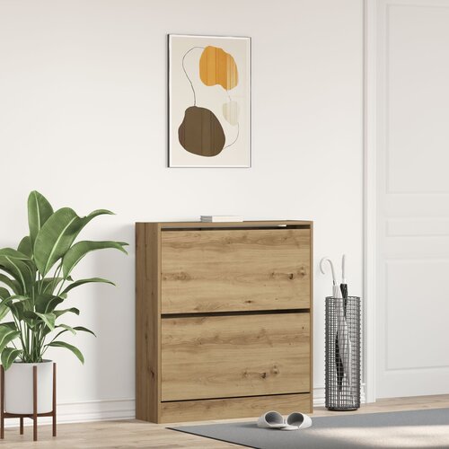 vidaXL Stalak za cipele Dimljeni hrast Konstruirano drvo 80 x 21 x 87.5 cm Cijene
