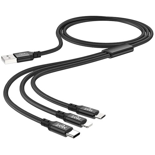 Moye Connect 3-v-1 USB kabel črne barve dolžine 1 m Cene