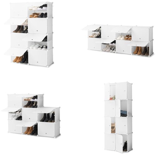  Prenosno modularno stojalo za čevlje InnovaGoods Bela Slike