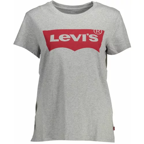 Levi's Majica 'THE PERFECT TEE GREYS' pegasto siva / rdeča