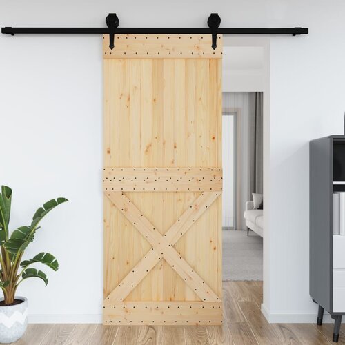VidaXL Vrata NARVIK 95x210 cm trdna borovina Slike
