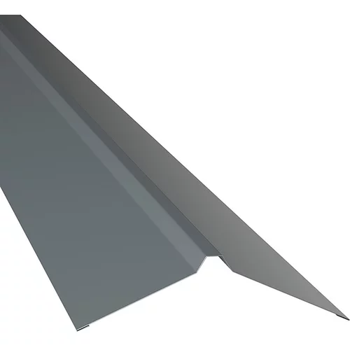 PROBAU ravno sleme PP12 (siva, dolžina: 100 cm, jeklena pločevina)