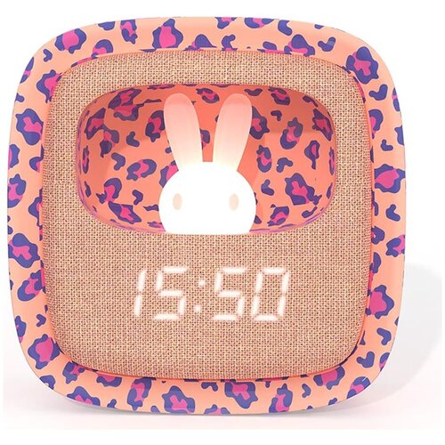 MOB nočna lučka in budilka Billy Clock pink leopard Cene