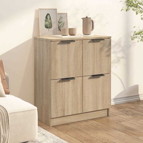  Komoda boja hrasta sonome 60 x 30 x 70 cm od konstruiranog drva Smeđa Slike