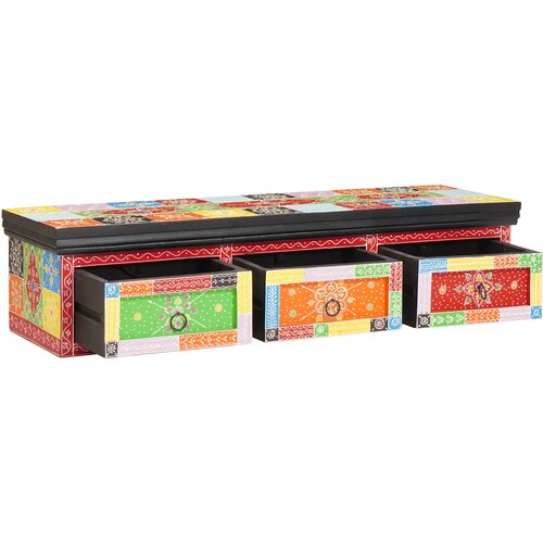 VidaXL TV ormarić montiran na zid 100x30x24 cm Čvrsto drvo Grubo mango Slike
