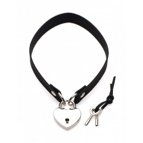 Master Series Choker s ključavnico v obliki srčka Cene