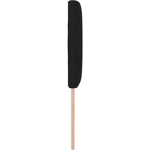  LED glava kreveta Crna 160 cm tkanina Slike