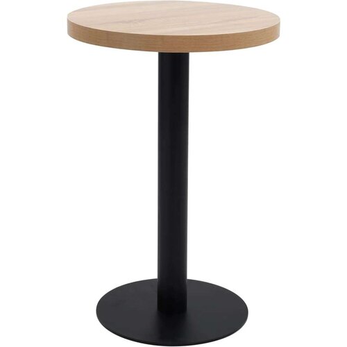 VidaXL Bistro stol svjetlosmeđi 50 cm MDF Slike