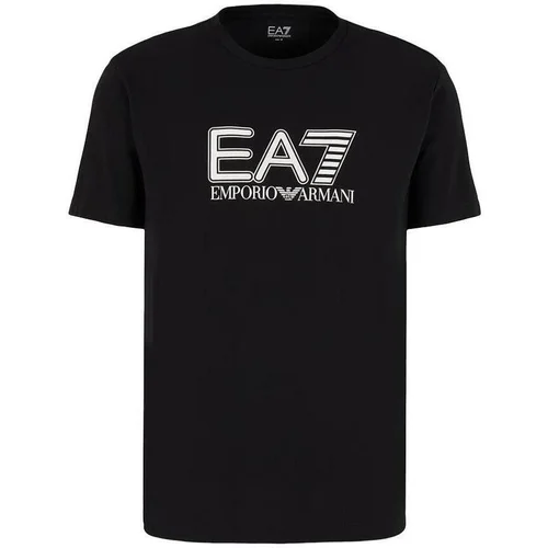 Ea7 Emporio Armani Visibility Logo T-Shirt Black Crna