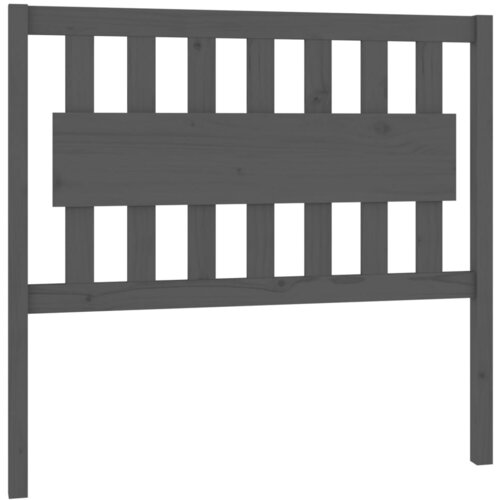 Maison Chic posteljno vzglavje - vzglavna omarica - nočna omarica sivo 105,5x4x100 cm trdna borovina, (21705045) Slike