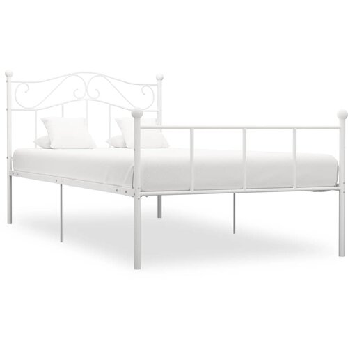  Okvir za krevet bijeli metalni 90 x 200 cm Cijene