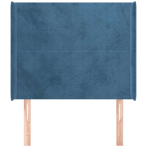  Uzglavlje s u&amp;scaron;ima tamnoplavo 83x16x118/128 cm bar&amp;scaron;unasto Slike
