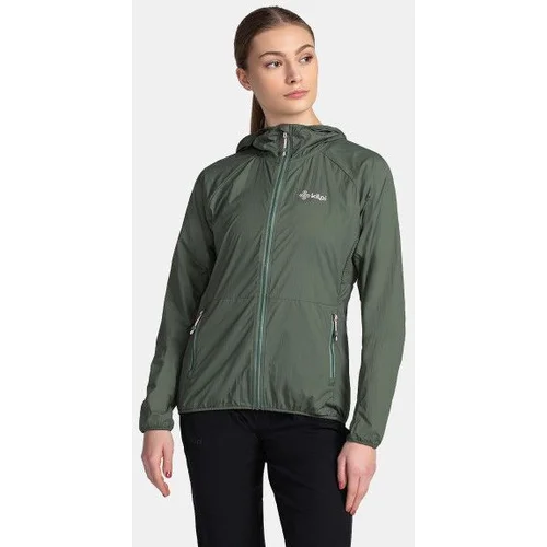 Kilpi Women's ultralight outdoor jacket ROSA-W Dark green