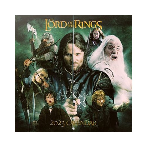 Grupo Erik Editores S. L. - Zidni kalendar 2023 - LOTR, The Lord Of The Rings, 30x30 cm Slike