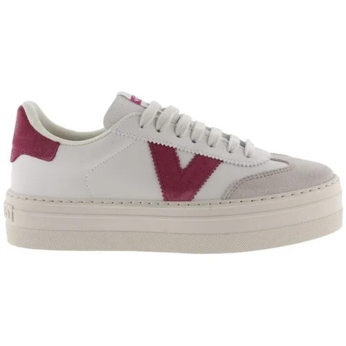 Victoria Sneakers 092169 - Framboesa Bijela