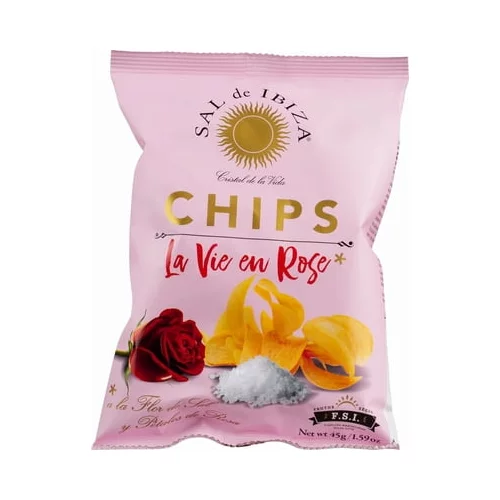 Sal de Ibiza Krompirjev čips z okusom vrtnice in fleur de sel - 125 g