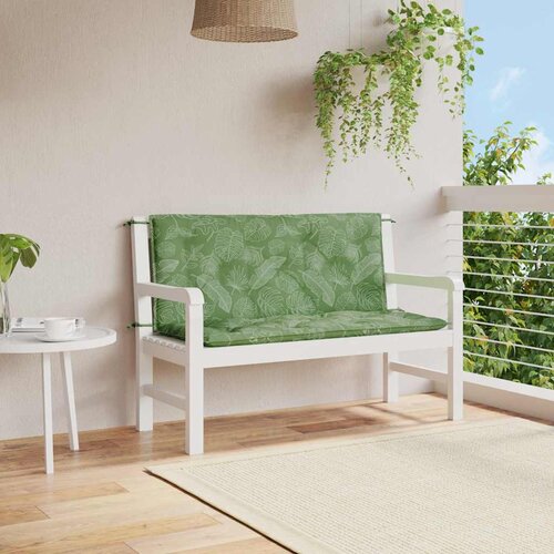  Jastuci za vrtnu klupu 2 kom s uzorkom li&scaron;ća 120x50x7cm tkanina Cijene