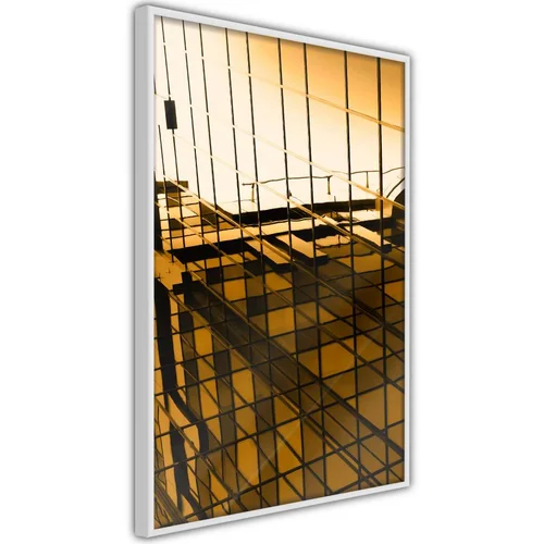  Poster - Steel and Glass (Yellow) 20x30