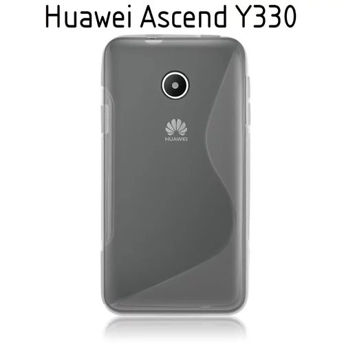  Gumijasti / gel etui S-Line za Huawei Ascend Y330 - sivi
