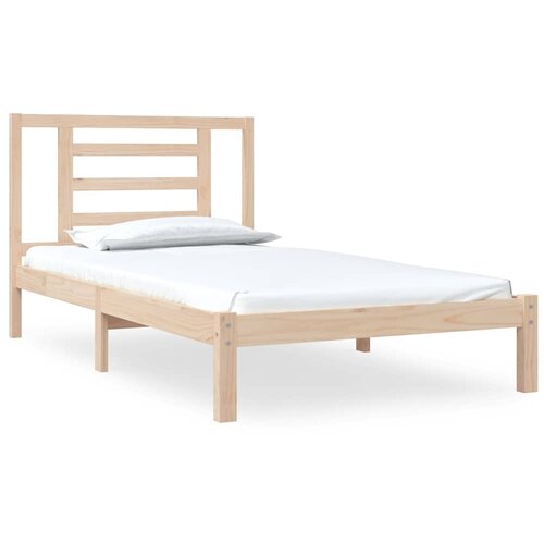  Okvir kreveta bez madraca 90 x 200 cm od masivne borovine Smeđa Slike
