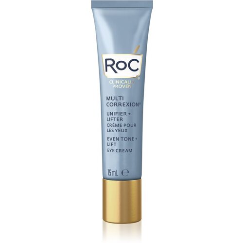 Roc Multi Correxion Even Tone + Lift gladilna in posvetlitvena krema za predel okoli oči proti gubam in temnim kolobarjem 15 ml Cene