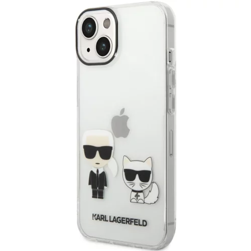 Karl Lagerfeld Originalen ovitek KLHCP14MCKTR zaščita ovitek za iPhone 14 Plus prozoren - Full Bodies