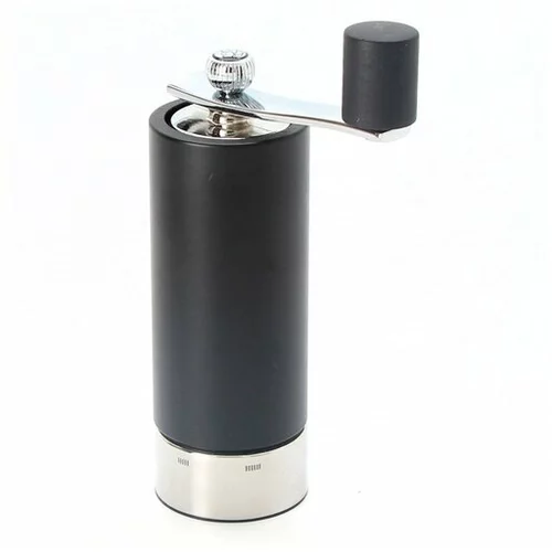 Peugeot mlinček za sol z ročajem Isen h18cm, črn mat, les, inox