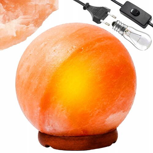  Okrogla namizna himalajska solna lučka 3kg ​​ionizator 15W Slike