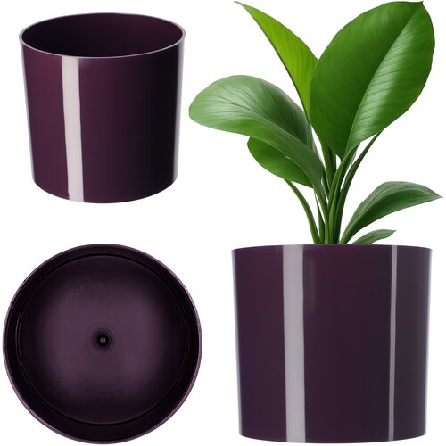 KADAX Okrogel cvetlični lonec Plastika 13,5 cm Vijolična, (5000352852) Cene