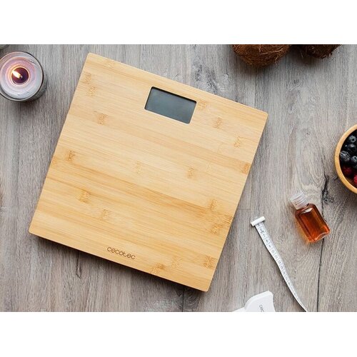Cecotec osobna vaga digitalna, bambus podloga, Surface Precision 9300 Healthy Slike