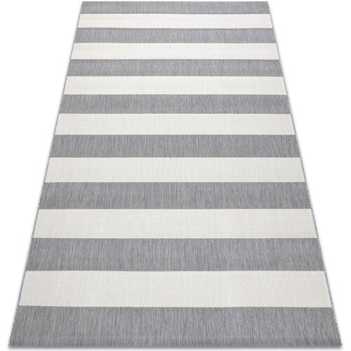RugsX Preproge Preproga v videzu sisala FLAT 48644/637 Črte 140x200 cm Siva Cene