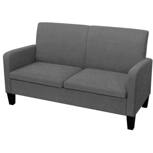  Kauč Dvosjed 135x65x76 cm Tamno Sivi Cijene