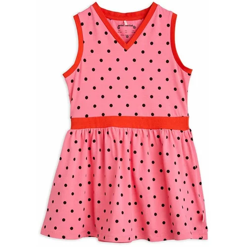 Mini Rodini Dječja haljina boja: ružičasta, mini, širi se prema dolje
