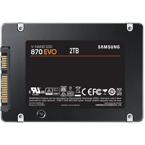 Samsung 870 EVO 2TB 2,5&amp;quot; SATA3 (MZ-77E2T0B/EU) SSD Slike