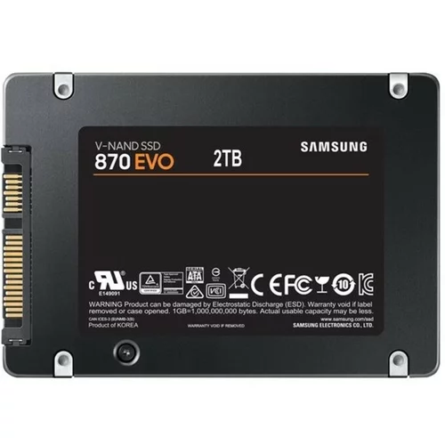 Samsung 870 EVO 2TB 2,5" SATA3 (MZ-77E2T0B/EU) SSD