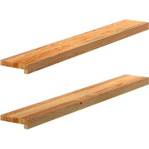  Prozorske klupice 2 kom svijetlosmeđe 110x15x2 cm masivne hrast Cene