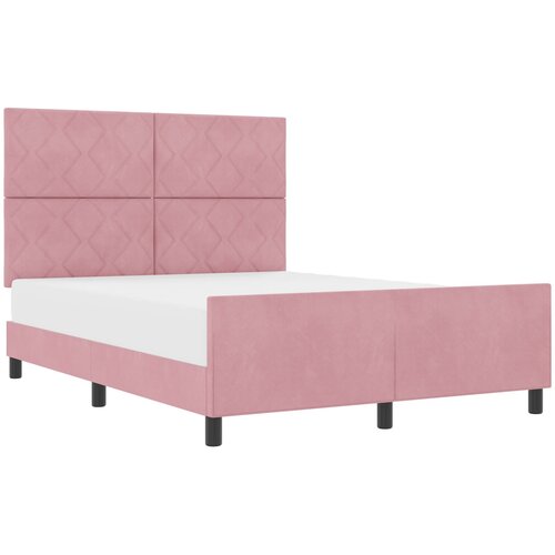 VidaXL Krevet Ružičasti 140x190 cm Bar&amp;scaron;un Slike
