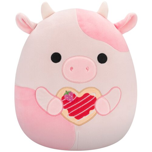 Squishmallows Reshma roza kravica s temno roza lisami, 30 cm Cene