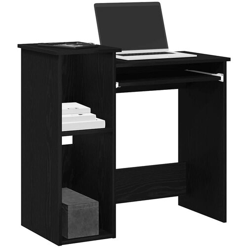  Radni stol s policama crni 84x40x78 cm konstruirano drvo Cijene
