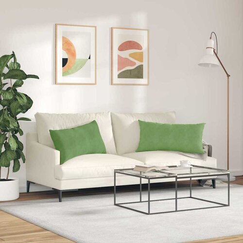  Jastučići za sofu 2 pcs Svijetlo zelena 80 x 40 cm Slike